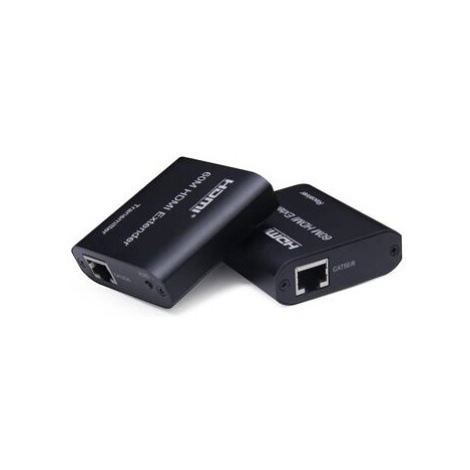 PremiumCord HDMI extender na 60m FULL HD 1080p cez jeden kábel Cat5e/6/6a/7, EDID nastavenia