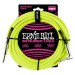 Ernie Ball 10' Braided Cable Neon Yellow