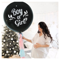 Chlapec alebo dievča balón, Baby shower party balón s konfetami