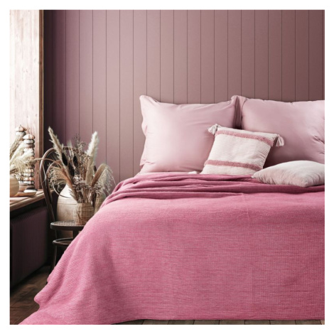 Ružový prehoz na posteľ AVINION 220x240 cm Eurofirany