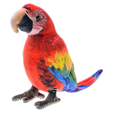 Papagáj Ara plyšový 20cm červený