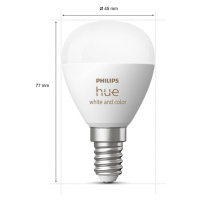 Philips Hue White&Color Ambiance E14 5,1W sada 2ks
