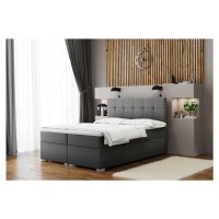 Expedo Čalúnená posteľ boxspring NORIS + topper, 200x200, matt velvet 93