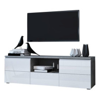 Sconto TV stolík MEZO 140 woodcon sivá/biela