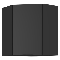 Horná rohová skrinka, čierna, SIBER 60x60 GN-72 1F