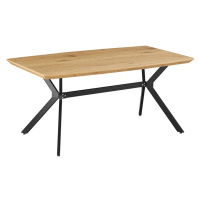 KONDELA Mediter jedálenský stôl dub / čierna