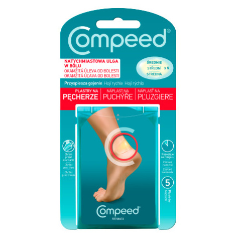 COMPEED Náplasť na pľuzgiere stredné 5 ks