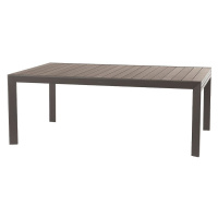 DEOKORK Hliníkový stôl BRIXEN 200/320 cm (šedo-hnedá)