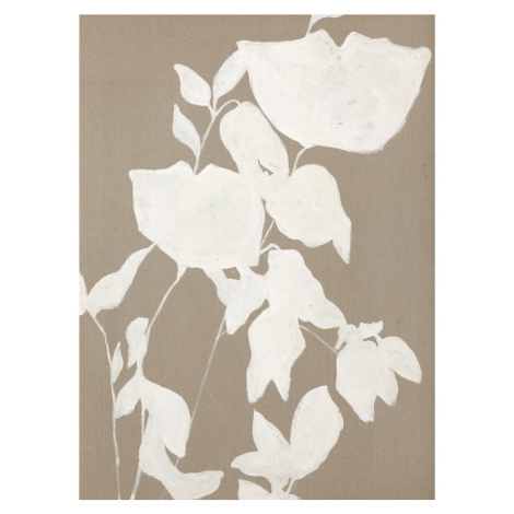 Ručne maľovaný obraz 90x120 cm Fortuna White – Malerifabrikken