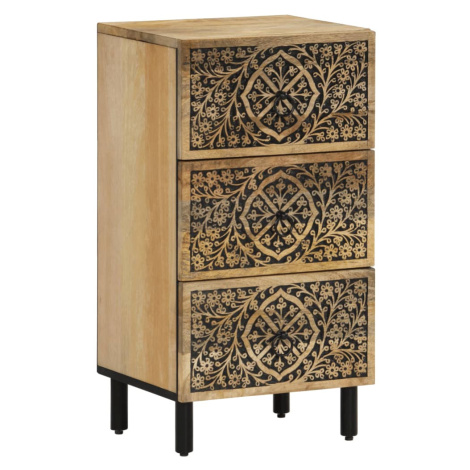 vidaXL Príručná skrinka 40x33x75 cm, mangový masív