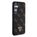 Guess PU Leather 4G Triangle Metal Logo Samsung Galaxy S24+ 5G S926 GUHCS24MPG4GPK Black