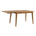 Prírodný sklápací dubový jedálenský stôl Rowico Mimi, 120 x 80 cm