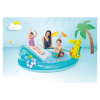 Detský bazén so šmykľavkou a krokodílom