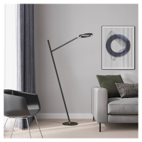Lucande Nimbe stojaca LED lampa, čierna, stmievač