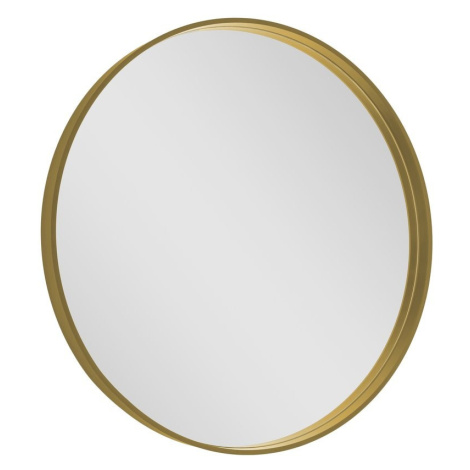 SAPHO - NOTION guľaté zrkadlo v ráme, ø 70cm, zlatá mat NT700G
