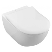 VILLEROY & BOCH - Subway 2.0 Závesné WC s doskou SoftClosing, DirectFlush, CeramicPlus, alpská b