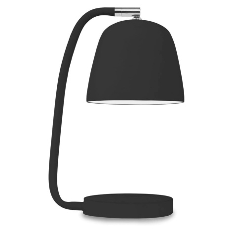 Čierna stolová lampa s kovovým tienidlom (výška 28 cm) Newport – it&#39;s about RoMi