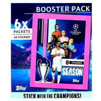 Futbalové samolepky Topps UEFA UCL - Booster Pack (48 v balíčku)