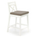 Barová Stolička Borys Low Biely