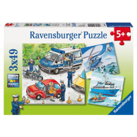 Ravensburger Puzzle Polícia zasahuje 3 x 49 dielikov