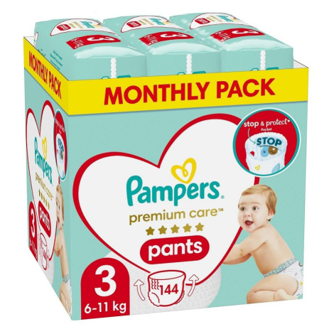 PAMPERS Premium Care Nohavičky plienkové veľ. 3 (6-11 kg) 144 ks