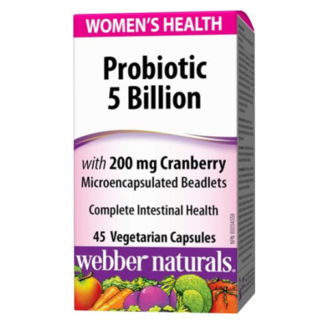 WEBBER NATURALS Probiotiká s brusnicami pre ženy 45 kapsúl