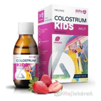 DELTA COLOSTRUM sirup JAHODA KIDS výživový doplnok, 125ml