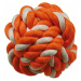 Hračka Dog Fantasy lopta bavlnená oranžovo-biela 12,5cm