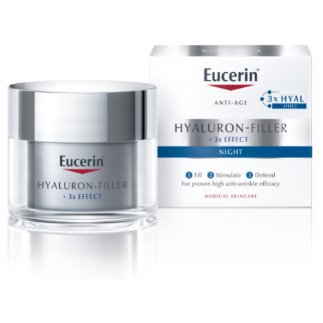 Eucerin Hyaluron-Filler + 3x EFFECT Nočný krém 50ml