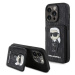 Kryt Karl Lagerfeld KLHCP15LSAKKNSCK iPhone 15 Pro 6.1" black hardcase Saffiano Cardslots and St