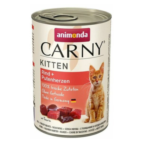 ANIMONDA konzerva CARNY Kitten - hovädzie, morčacie srdce 400 g