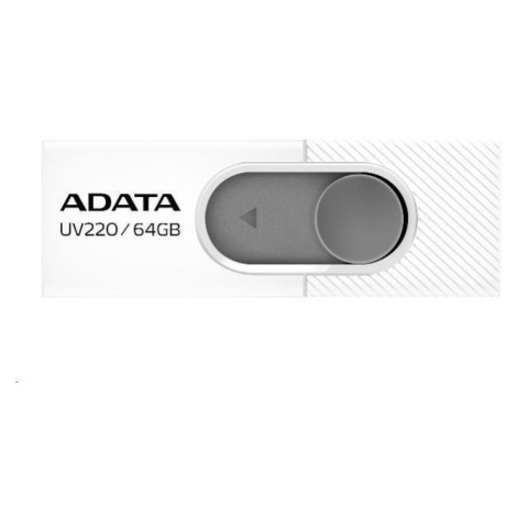 ADATA Flash Disk 32GB UV220, USB 2.0 Dash Drive, biela/sivá