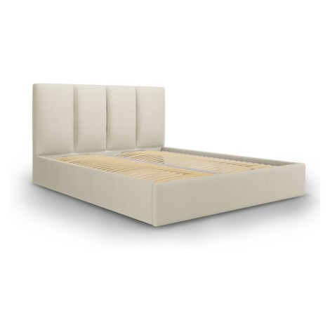 Béžová dvojlôžková posteľ Mazzini Beds Juniper, 140 x 200 cm Mazzini Sofas