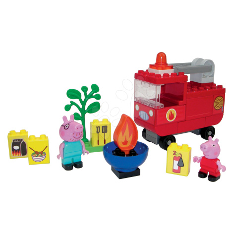 Stavebnica Peppa Pig Fire Engine PlayBIG Bloxx BIG Požiarnické auto s 2 figúrkami 40 dielov od 1