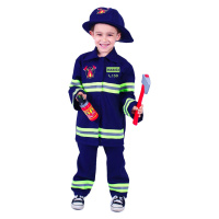 Detský kostým hasič s českou potlačou (L)