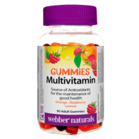 WEBBER NATURALS Multivitamín GUMMIES z ovocia pre deti a dospelých 90 ks