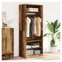 vidaXL Šatník staré drevo 80x50x200 cm kompozitné drevo