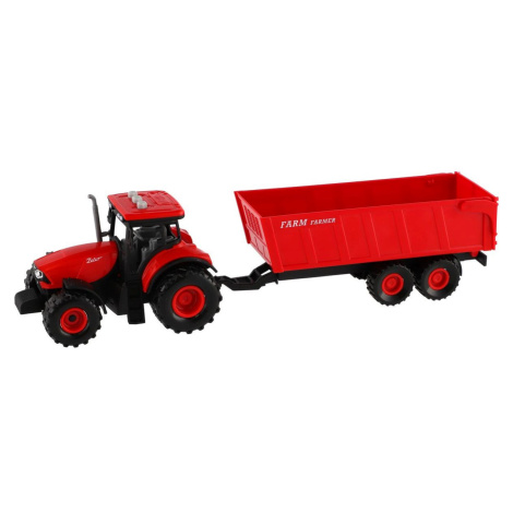Traktor Zetor s valníkom 36 cm na zotrvačník červený Teddies