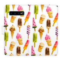 Flipové puzdro iSaprio - Ice Cream Pattern - Samsung Galaxy S10