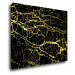 Impresi Obraz Mramor čierno-zlatý - 90 x 70 cm