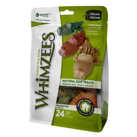 Whimzees WHIMZEES Aligator S 6,9cm/15g/ - 24ks Dental Snack