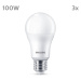 Philips LED E27 13W 1 521lm 4 000 K matná 3 ks