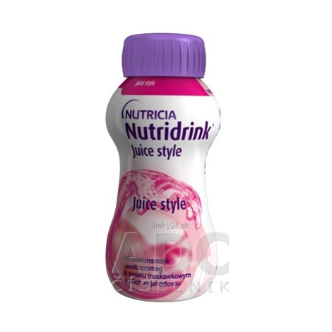 Nutridrink Juice Style s jahodovou príchuťou  4x200ml