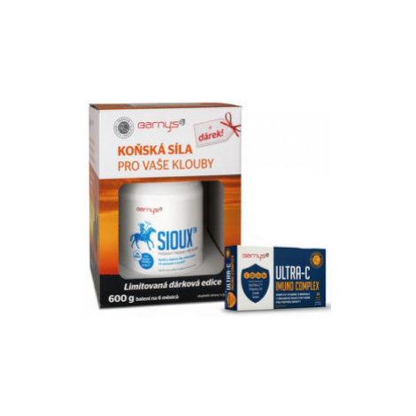 BARNY´S Sioux MSM super forte ultra-C imuno complex 30 kapsúl + Sioux prášok 600 g