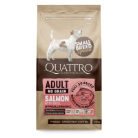 QUATTRO Dry SB Adult Losos & Krill granule pre psov, Hmotnosť balenia (g): 1,5 kg