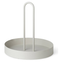 Ferm LIVING Podnos Grib, sivý, Ø 28 cm, železo