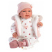 Llorens 84440 NEW BORN - realistická bábika bábätko so zvukom a mäkkým látkovým telom 44cm