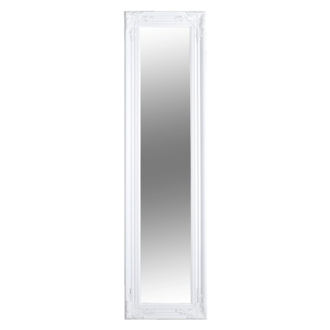 Zrkadlo, drevený rám bielej farby, MALKIA TYP 8 Tempo Kondela