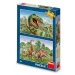 Dino Puzzle Súboj dinosaurov, 2x 48 dielikov