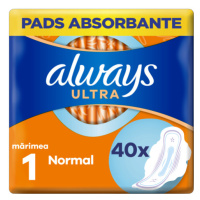 ALWAYS Ultra hygienické vložky normal s krídelkami 40 ks